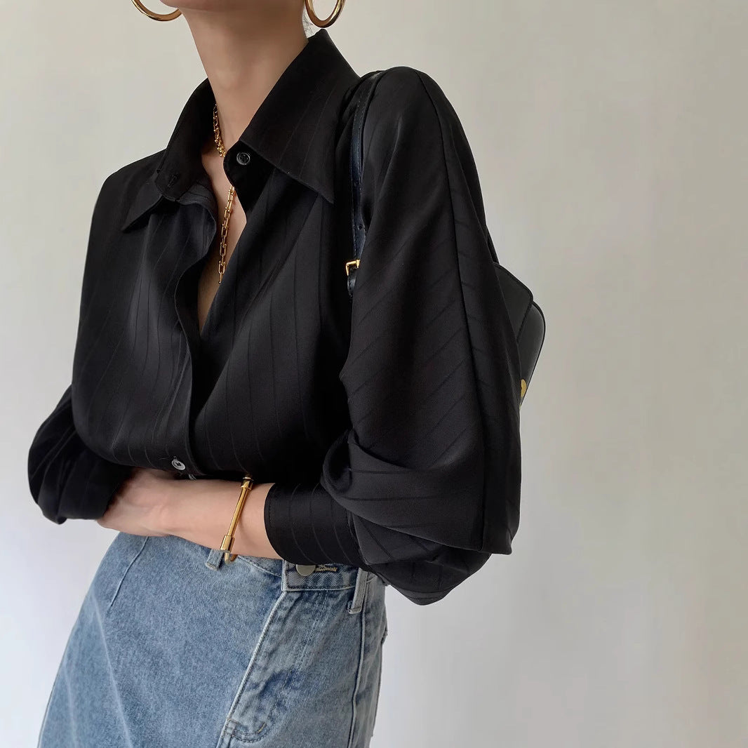 Dame asymmetrisk bluse med elegant taljeudtræk Stilla