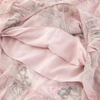 Dame ruffle sommer skirt i floral design Skovae