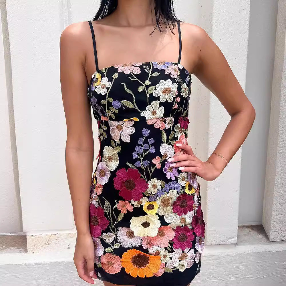 Dame Rueskjole med florale spidsdetaljer Stilla