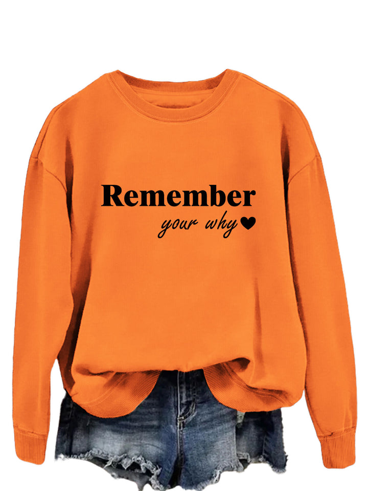 Kvinders sweatshirt med motiverende print og afslappet pasform Stilla