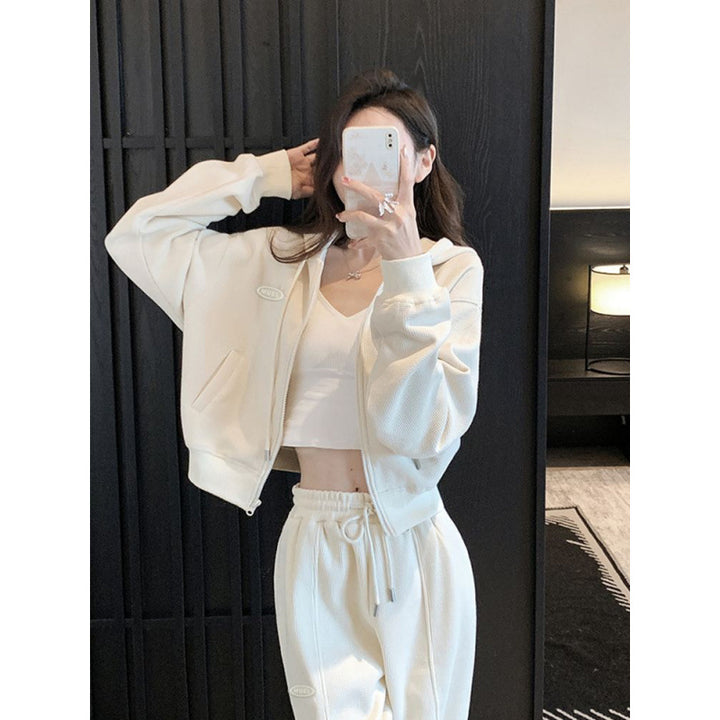 Kvinders Cozy Crop Jakke med Lommer og Casual Snit Skovae