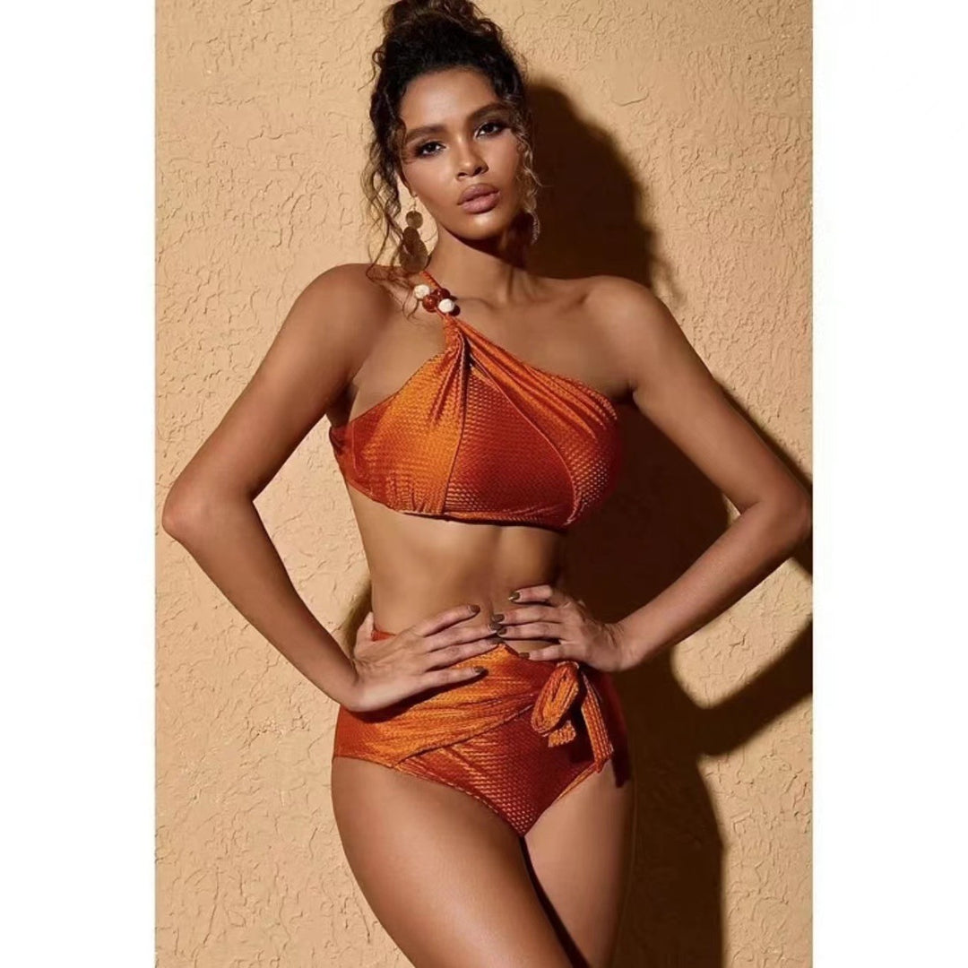 Dame Bikini-sæt med dekorativt omslagsskjørt Skovae
