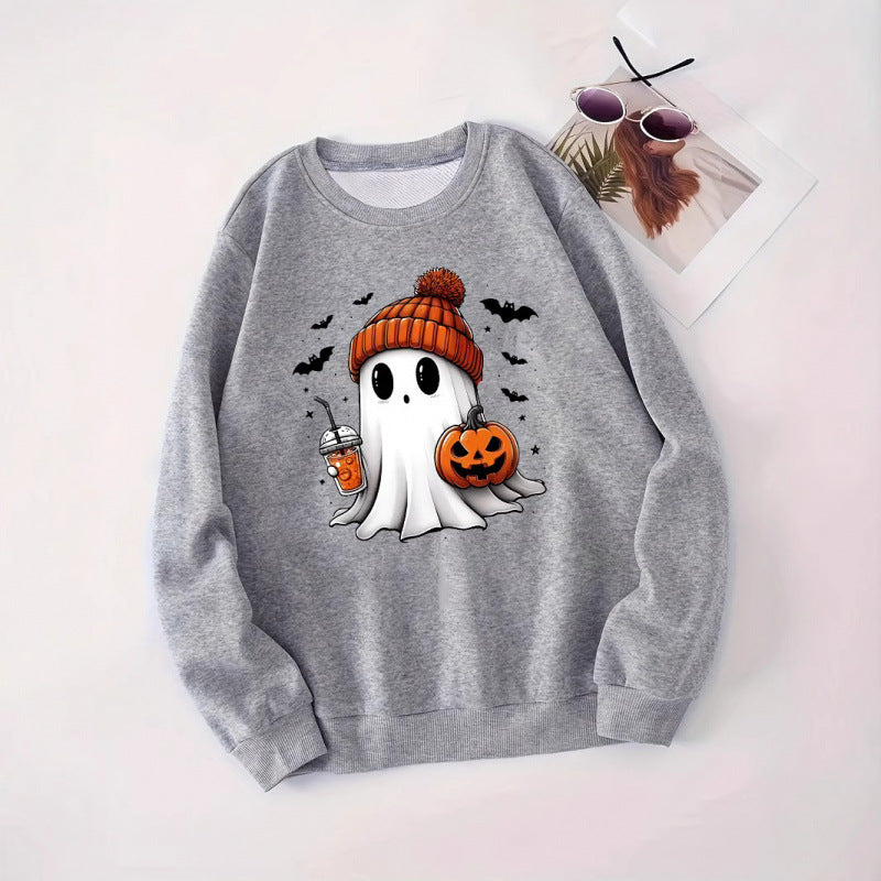 Dame sweatshirt med Halloween motiv Skovae