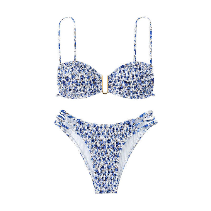 Dame Bikini-sæt med kvalitets ruffle design og justerbare stropper Skovae