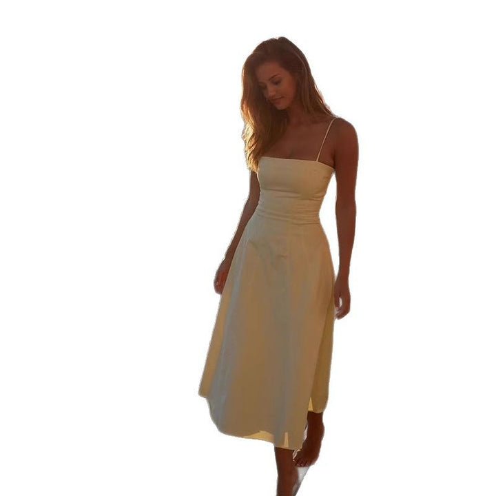 Dame Maxikjole med elegant, off-shoulder design og afslappet snit Stilla