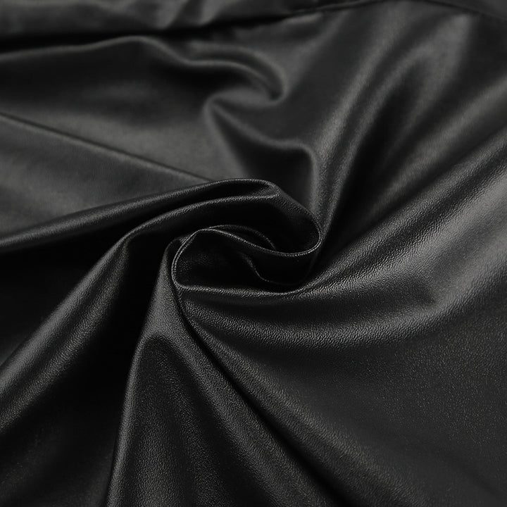 Dame Kunstlæder Shorts med moderigtigt snit og elegante plissé-detaljer Stilla
