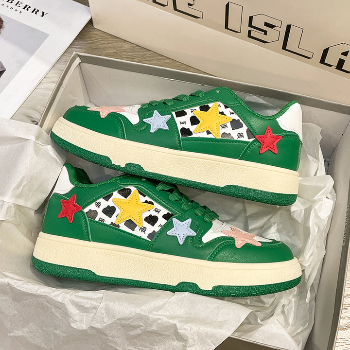 Dame sneakers med stilfulde stjernedetaljer og behagelig sål Stilla