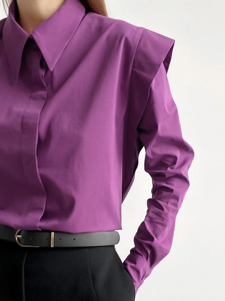 Dame Oversized Bluse med struktureret design og elegante detaljer Stilla