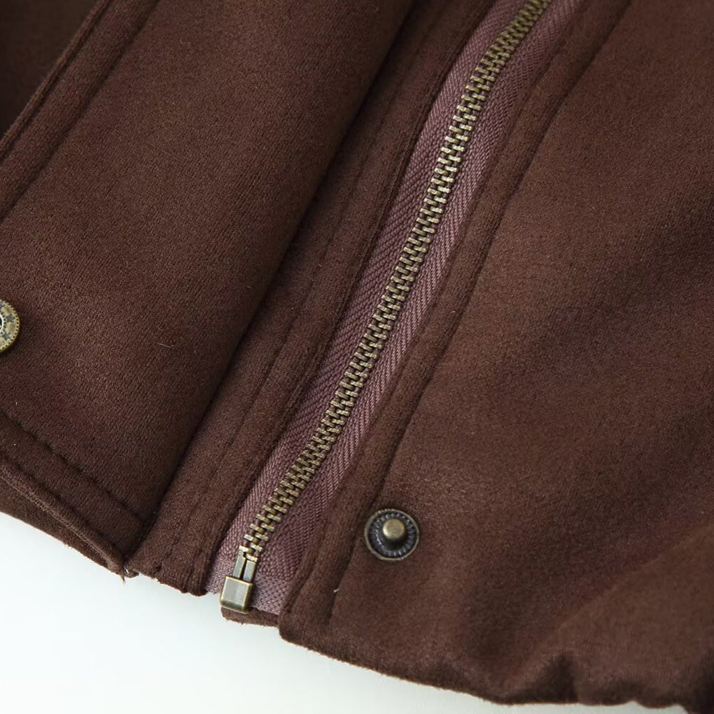Damer elegant quiltet jakke med høj krave Stilla