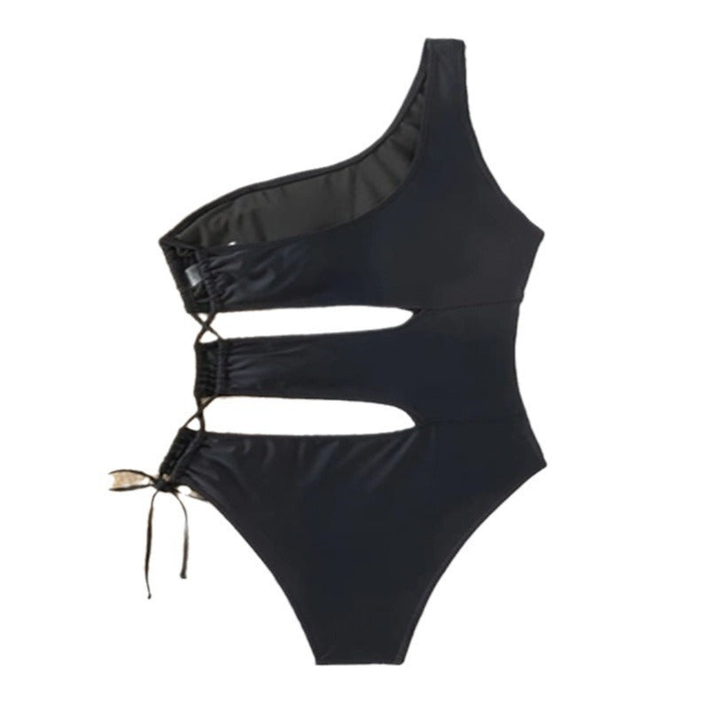 Dame Ét stort Badedragt med asymmetrisk snit og innovativt cut-out-design Stilla