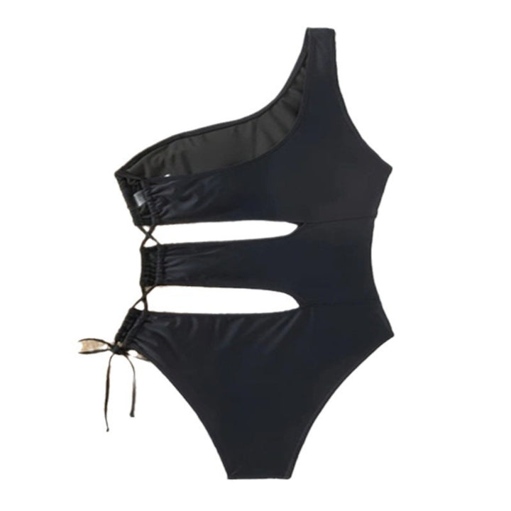 Dame Ét stort Badedragt med asymmetrisk snit og innovativt cut-out-design Stilla