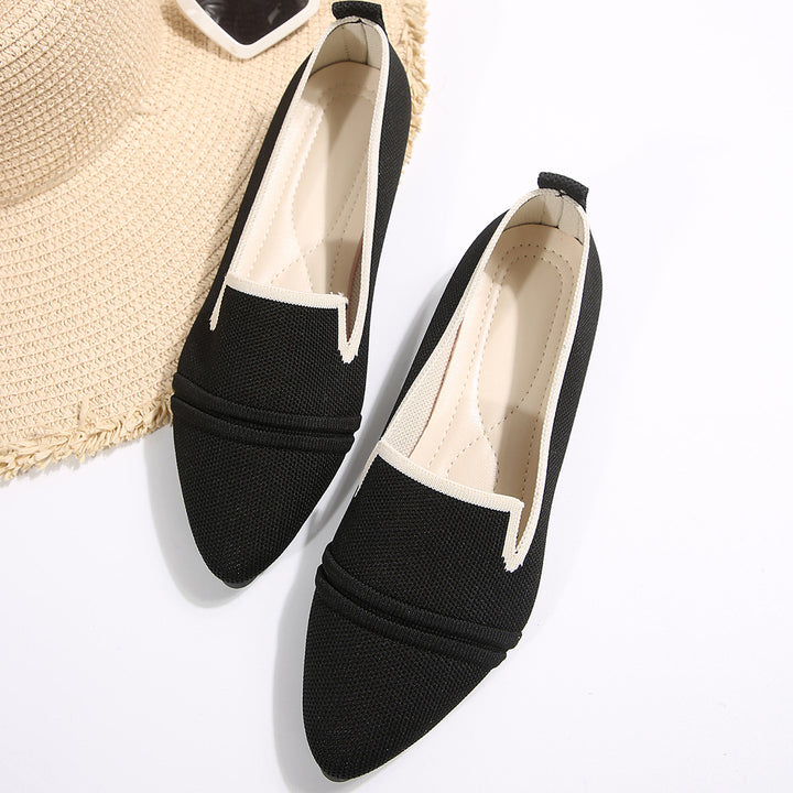 Dame mode slip-ons med spids sål Stilla