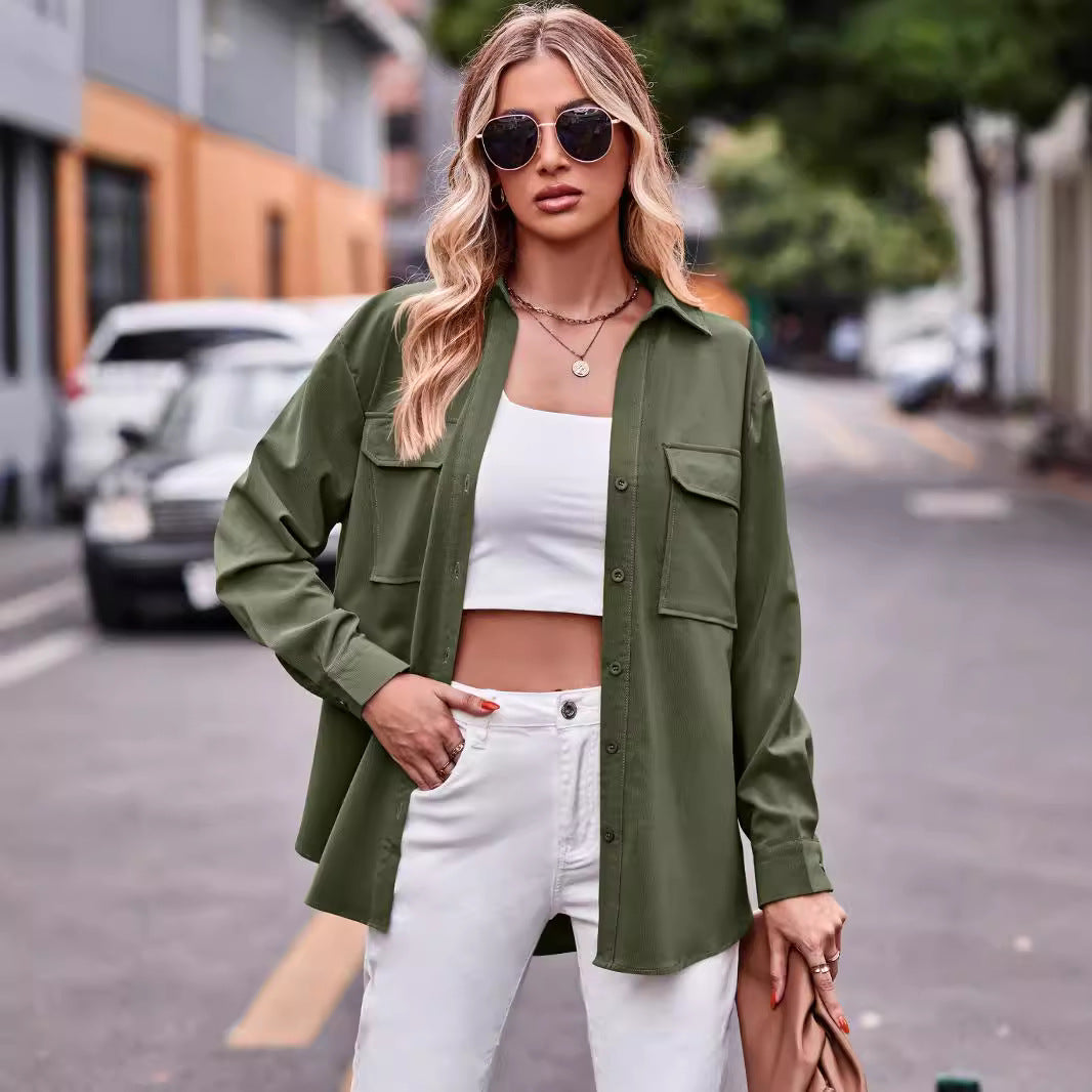 Dame Oversized Skjorte Stilla