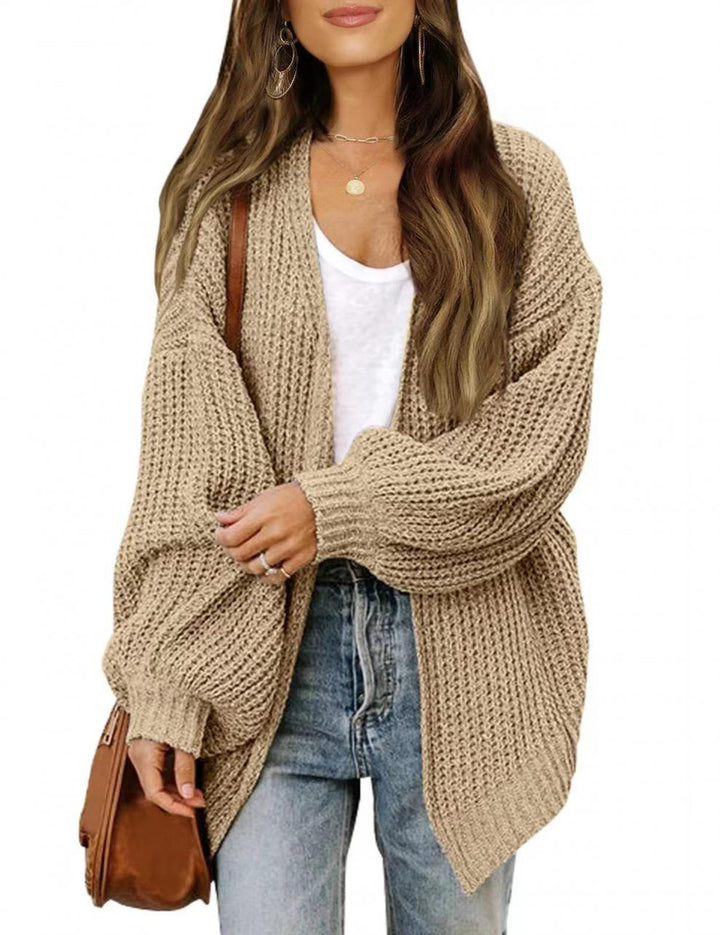 Kvinders luftige cardigan med oversized pasform og dyb V-hals Stilla