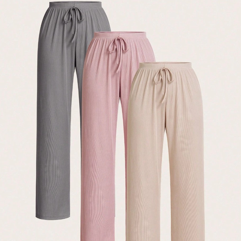 Femme Relaxed Fit Ripp-Loungebukser Stilla