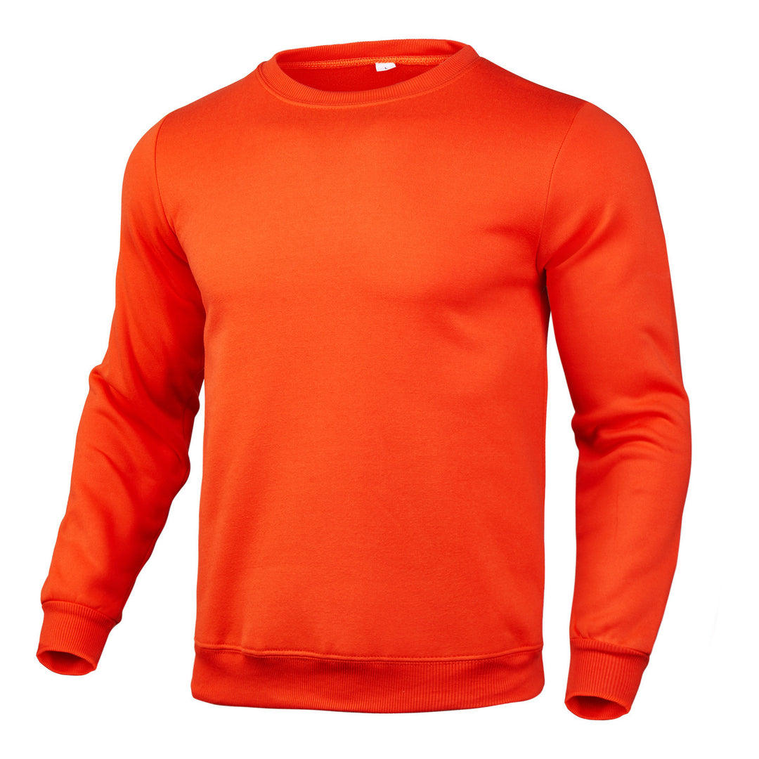 Herre komfortabel crew neck sweater lavet af højkvalitets bomuldsblanding Skovae