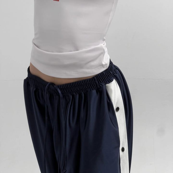 Damer Sporty Snap Button Bukser Skovae