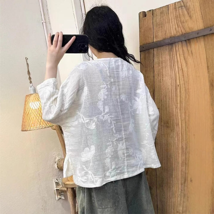 Femme Broderet Let Bluse Stilla
