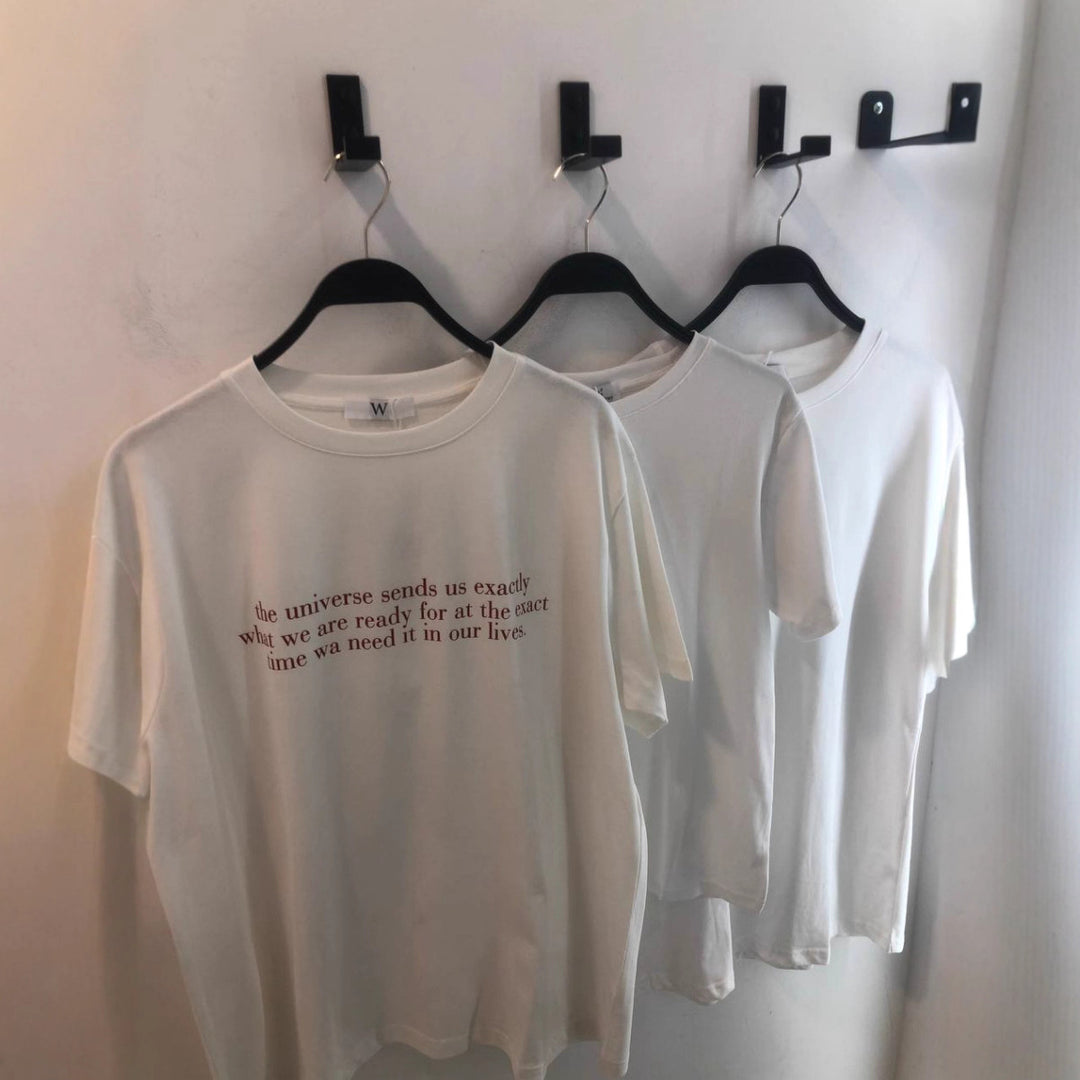 Kvinders afslappede oversized T-shirt med kreativt print Stilla