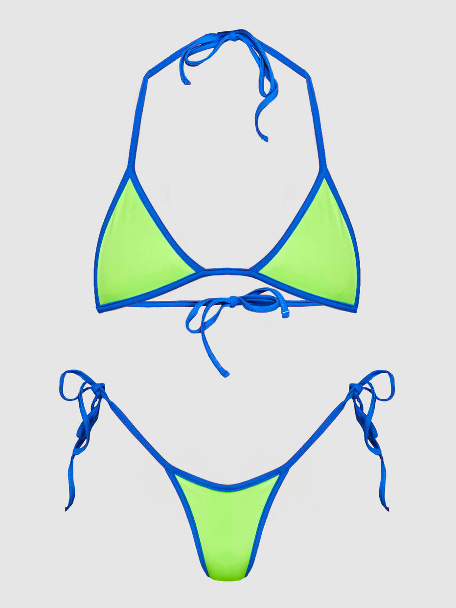 Femme String Bikini Sæt med justerbare bånd Stilla