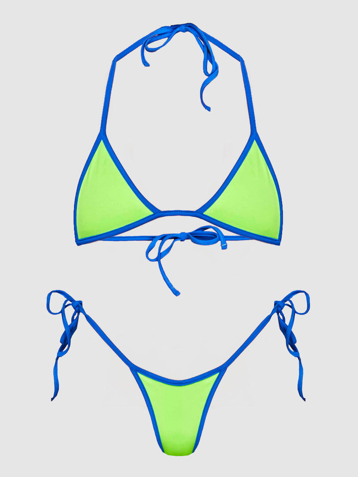 Femme String Bikini Sæt med justerbare bånd Stilla