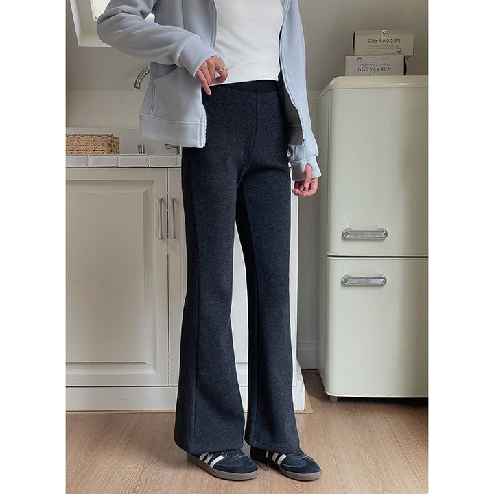 Dame flared High-Waist bukser lavet af bløde materialer med høj bærekomfort Stilla