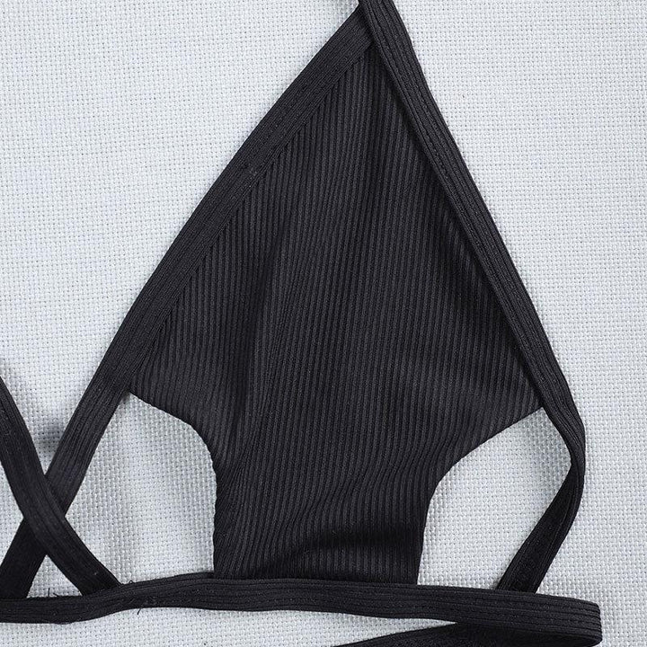 Dame Triangle-Bikinitop med justerbare snøredetaljer Skovae