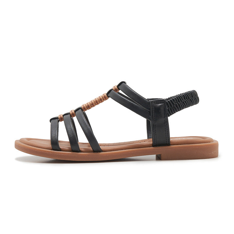 Dame sandaler med ergonomisk fodseng og elastiske remme Stilla