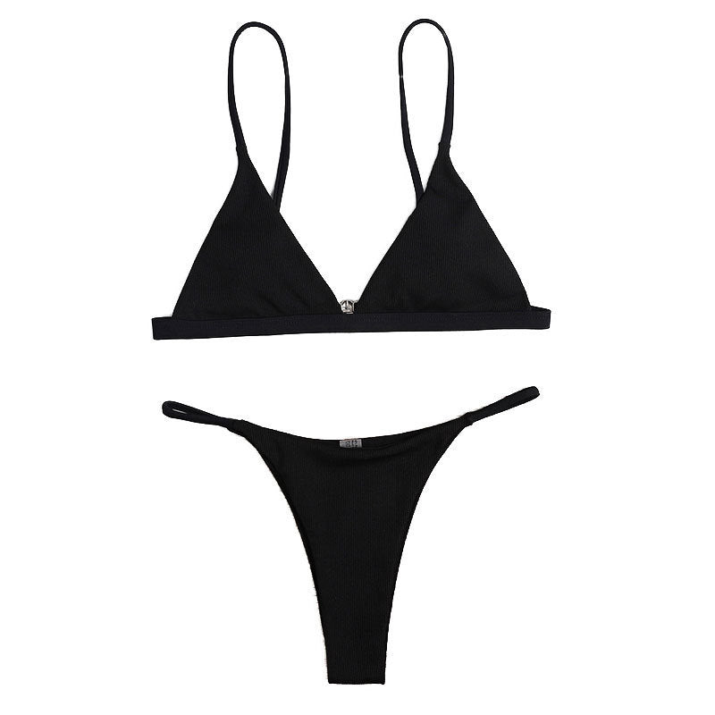 Dame triangel bikini top med justerbare stropper og højkvalitets materiale Skovae