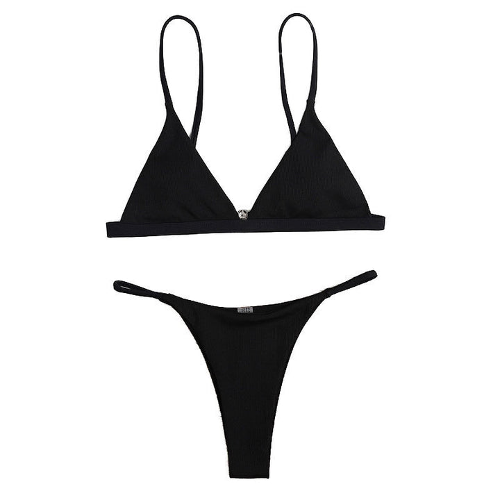 Dame triangel bikini top med justerbare stropper og højkvalitets materiale Skovae