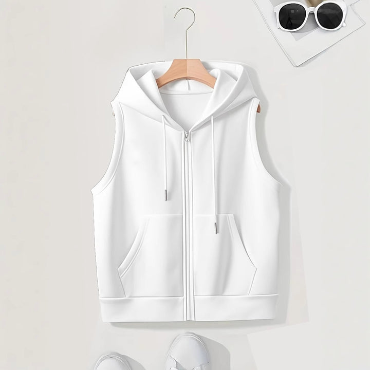 Dame Let Zip-Up Hættetrøje Vest Stilla