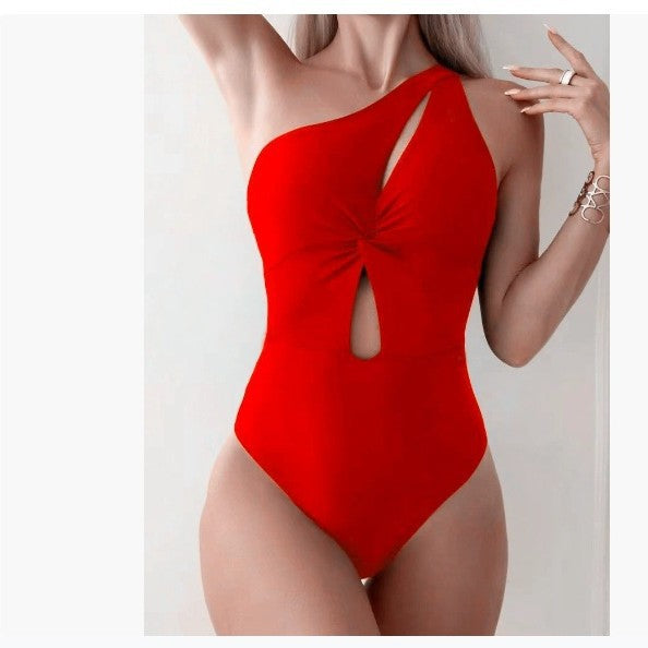 Dame asymmetrisk Cut-Out heldragt badedragt Stilla