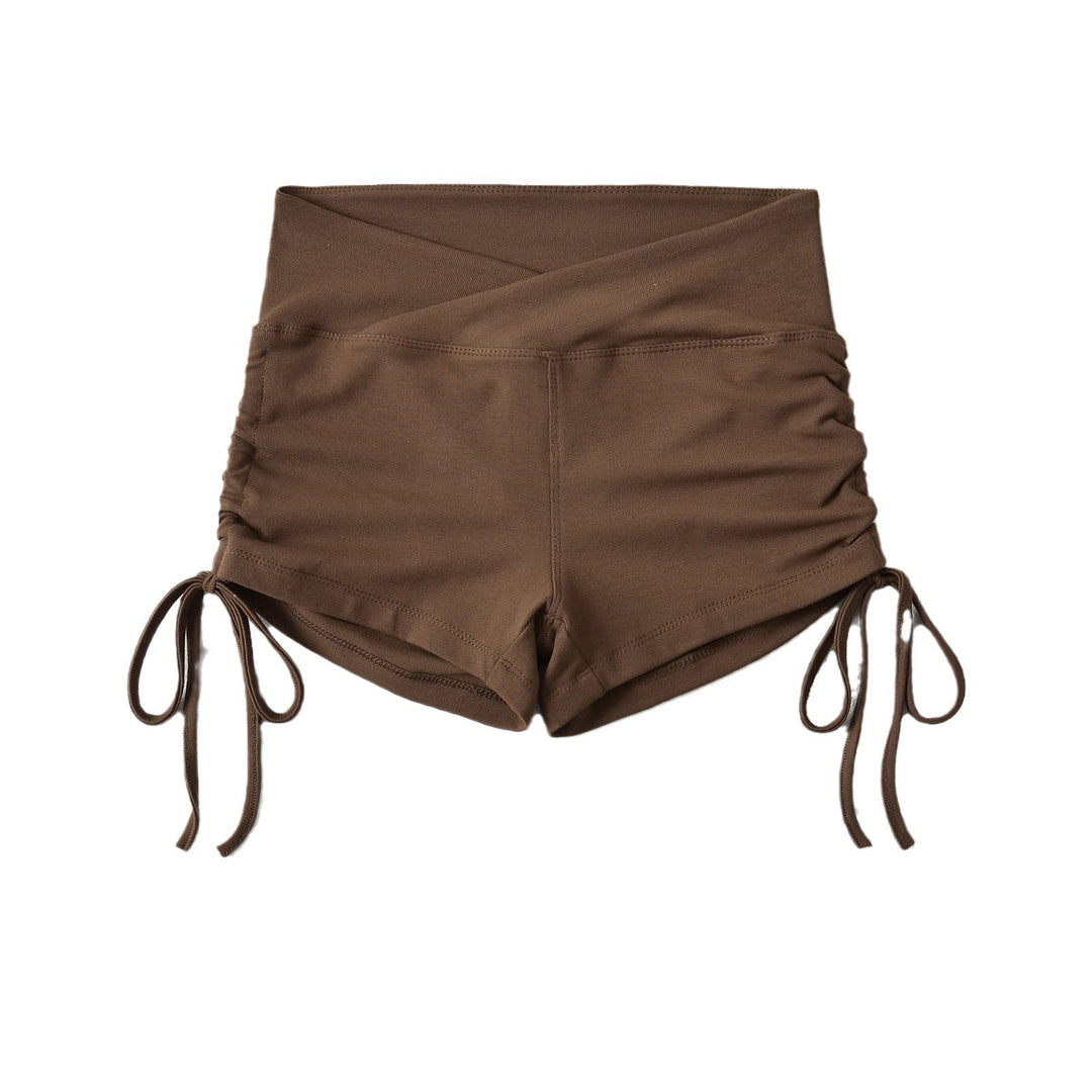 Dame Sporty Shorts med justerbar talje og raffinerede flæser Stilla