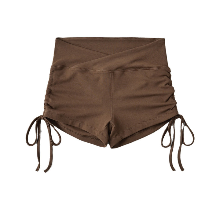 Dame Sporty Shorts med justerbar talje og raffinerede flæser Stilla