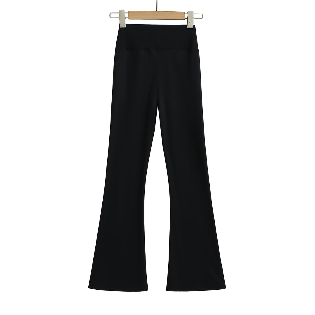 Damer Elegante Flared-Leggings med høj talje og praktiske lommer Stilla
