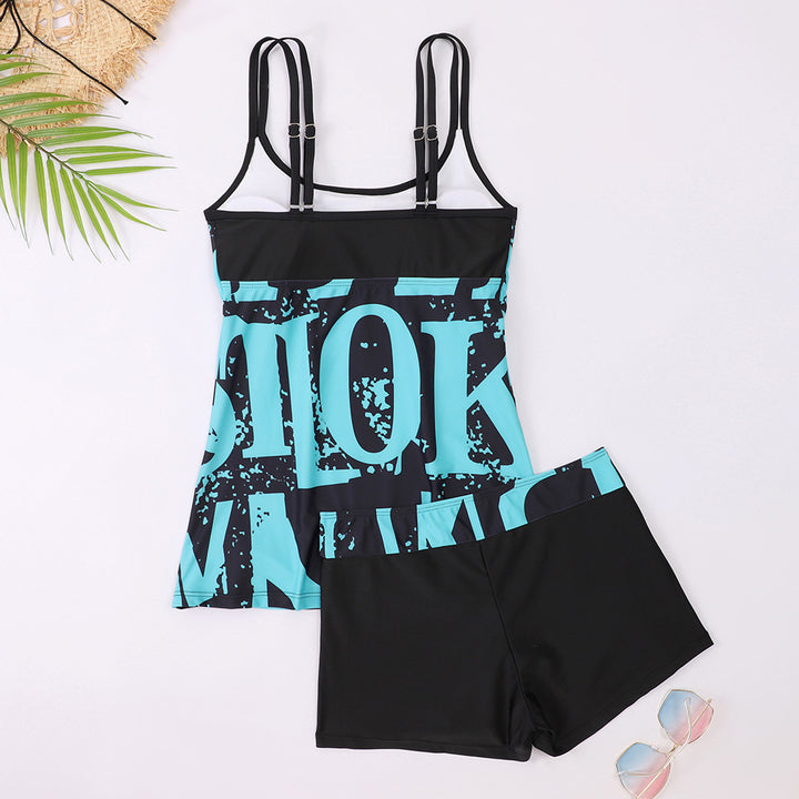 Dame Grafiktryk Swim Tankini Sæt Stilla