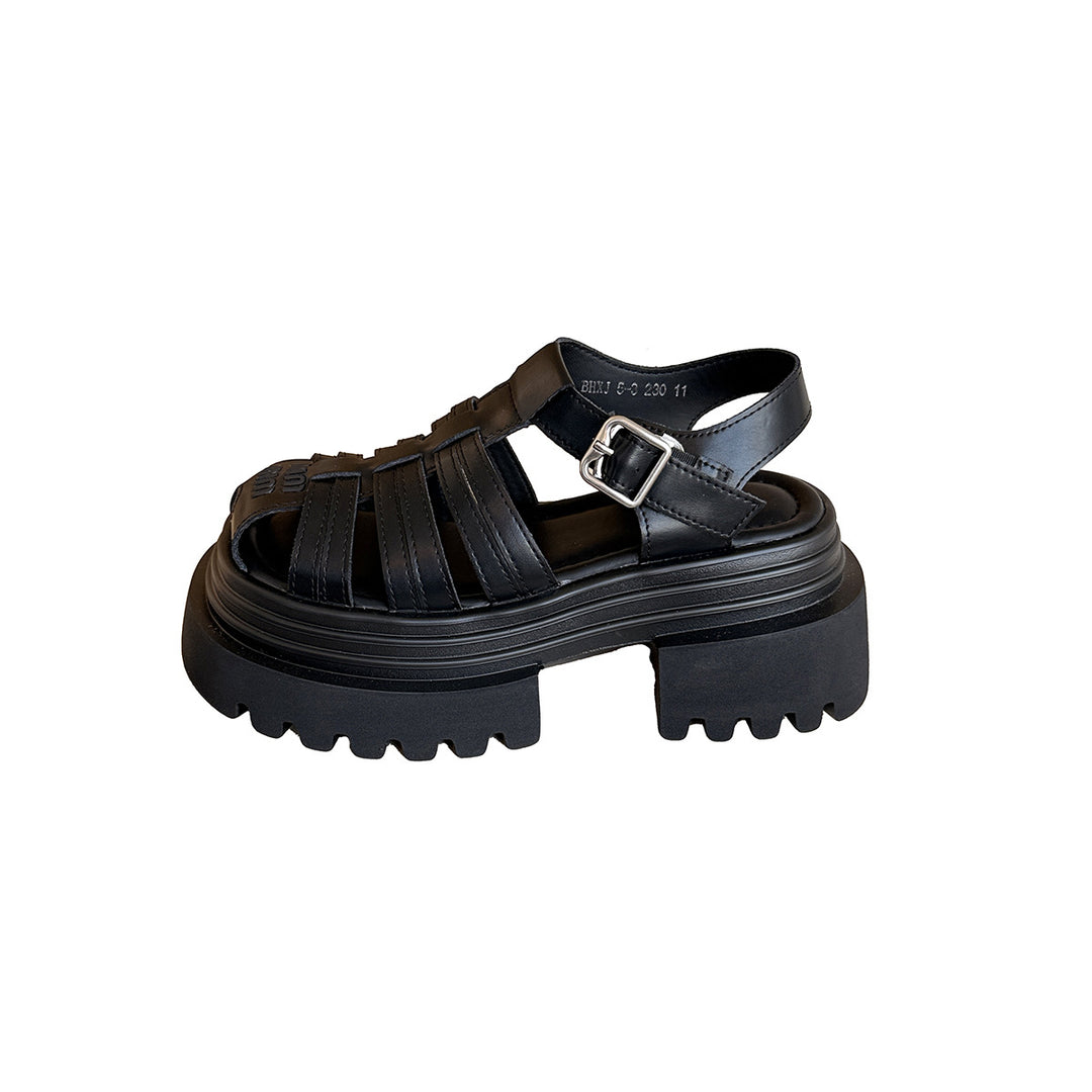 Femme Chic Krydswevede Platform Sandaler Stilla