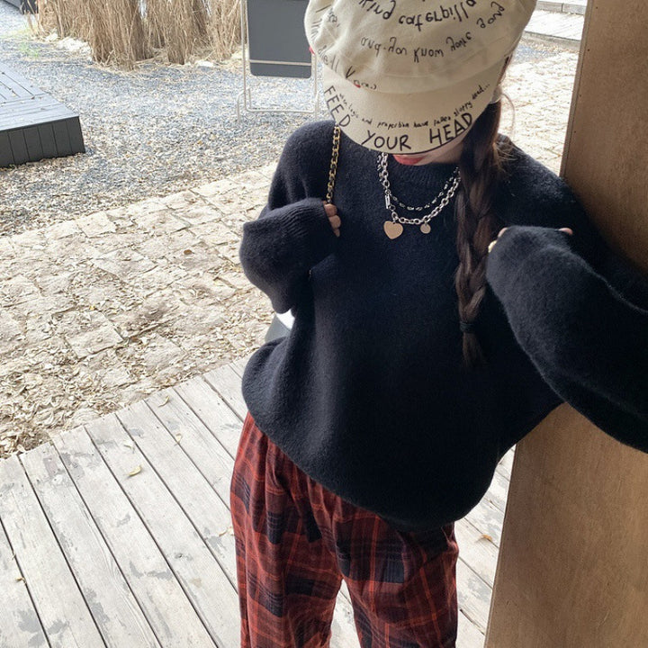 Kvinders komfortable strikket sweater med oversized snit Stilla