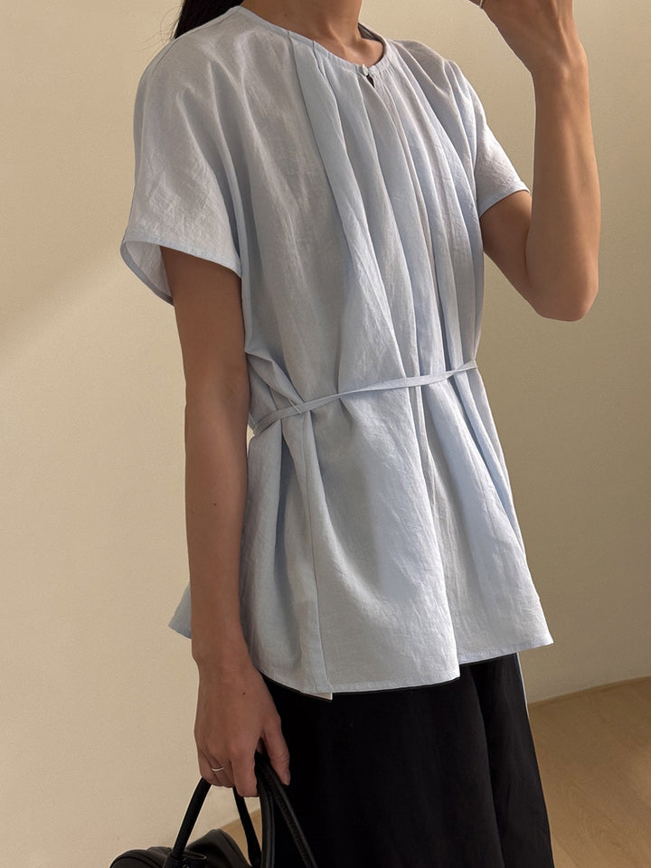 Dame komfortabelt Kaftan-overdel med elastisk talje bånd og moderne snit Stilla
