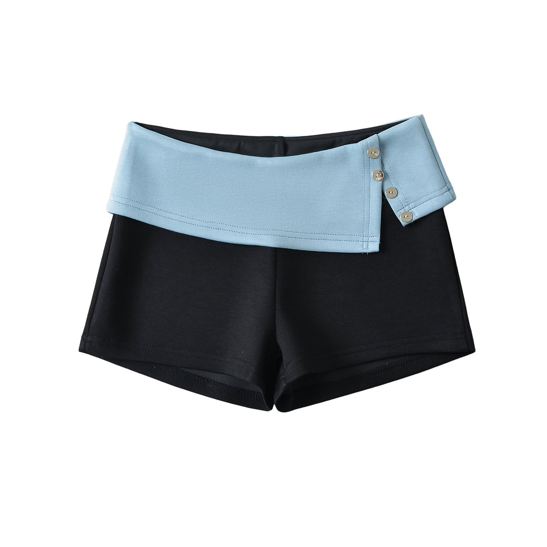 Dame Sporty Shorts med innovativt elastisk taljebånd og knapdetaljer Stilla