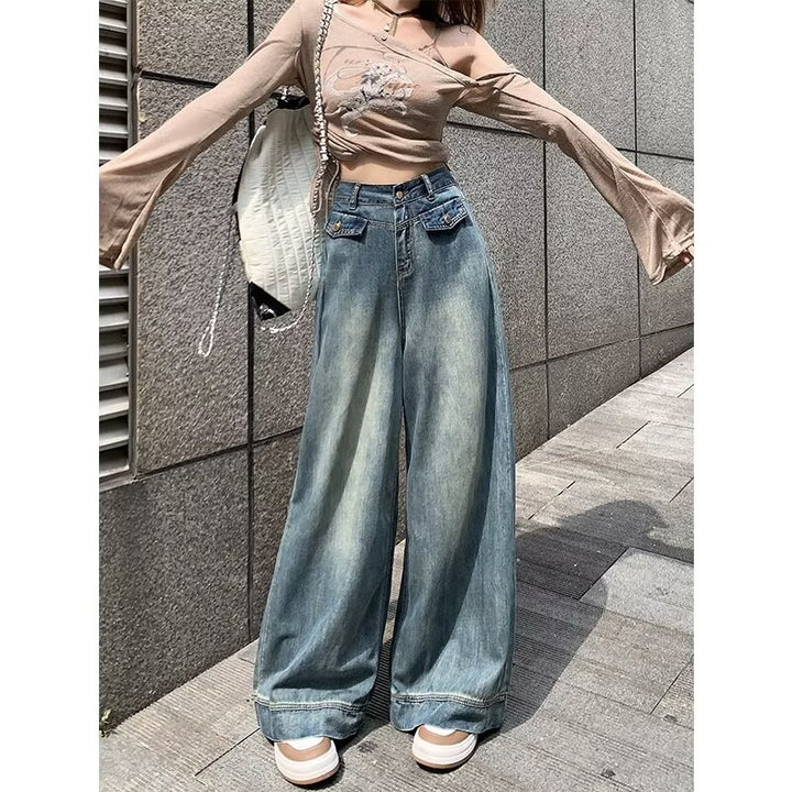 Kvindernes brede jeans Stilla