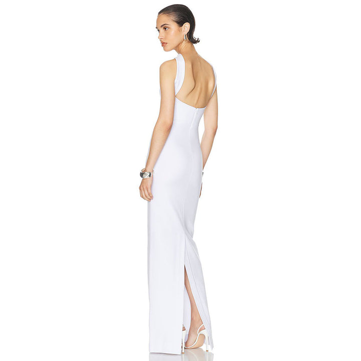 Dame Figurtilpasset Maxikjole med elegant Halterneck-design Stilla