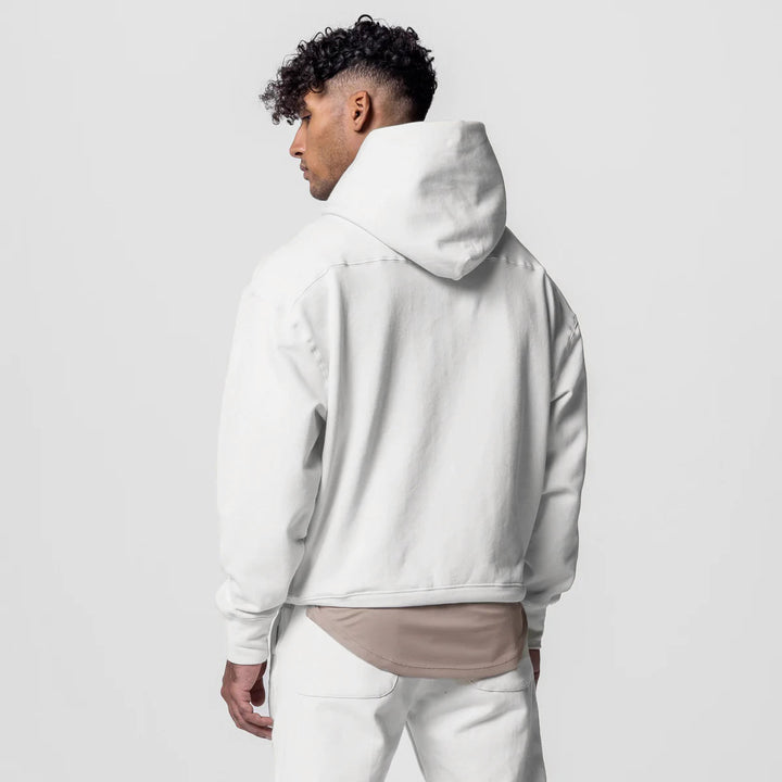 Herrer afslappet hoodie med kængurulomme Stilla