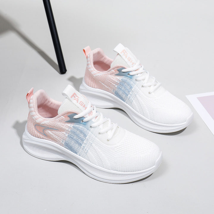 Dame Sporty Sneakers lavet af åndbart materiale med støddæmpende sål Stilla