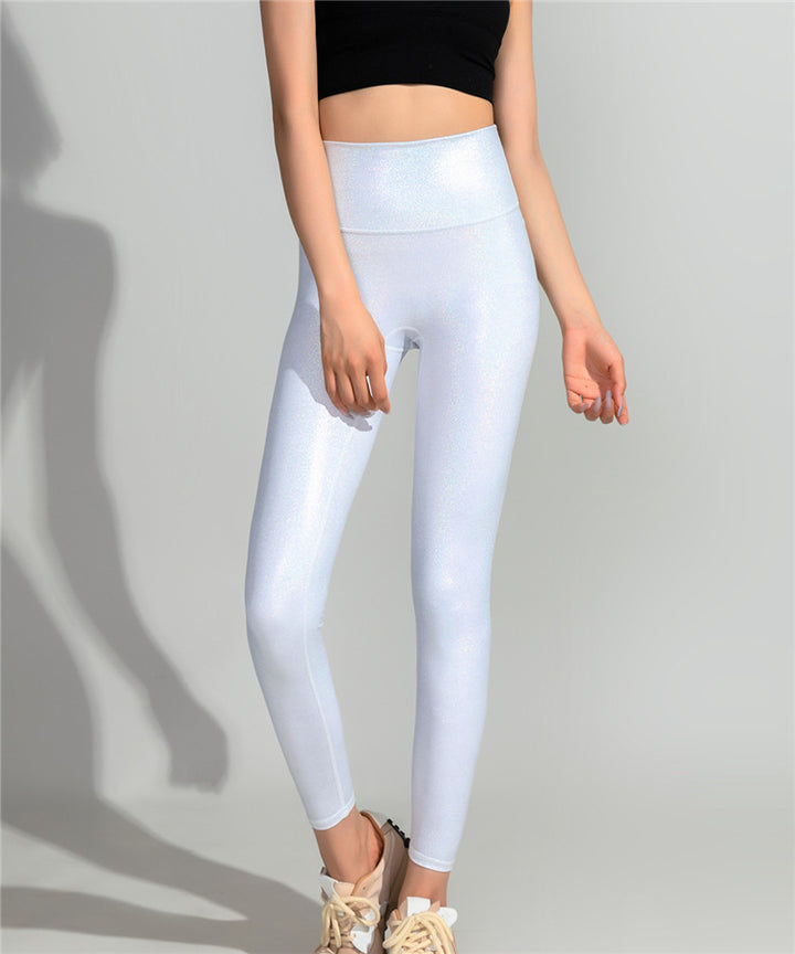 Dame Højtaljede Shimmer Leggings Stilla