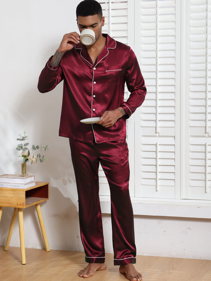 Herrer pyjamas sæt i luksuriøs satin Stilla