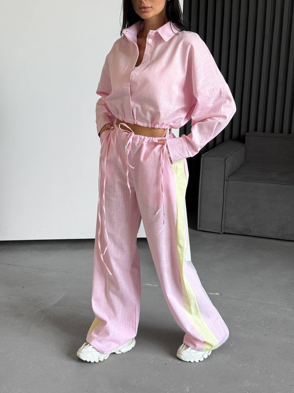 Women's Casual Top and Wide Pants Set Skovae