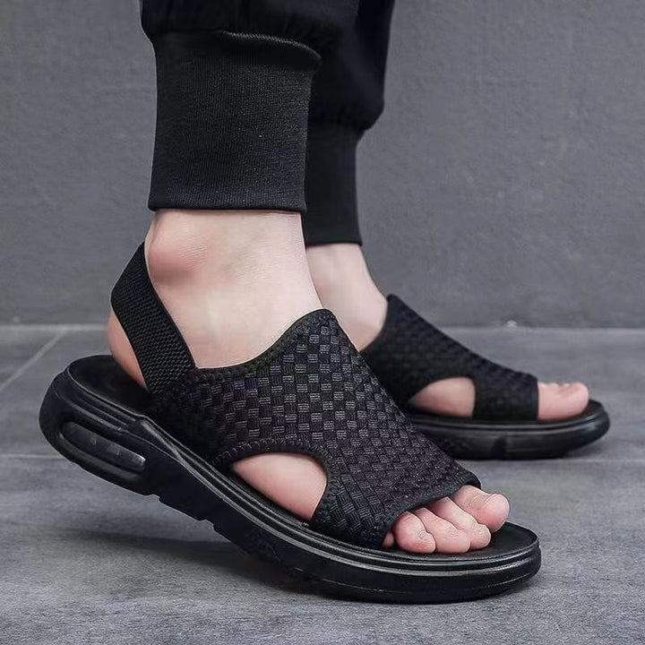 Dame Sporty Fritids-sandaler med luftig mesh-overflade og dæmpende sål Stilla