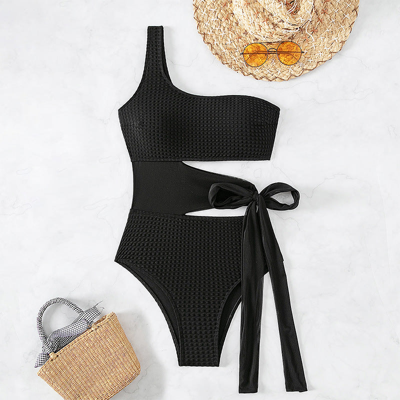 Dame Asymmetrisk Bikini med elegant indpakningslook Skovae