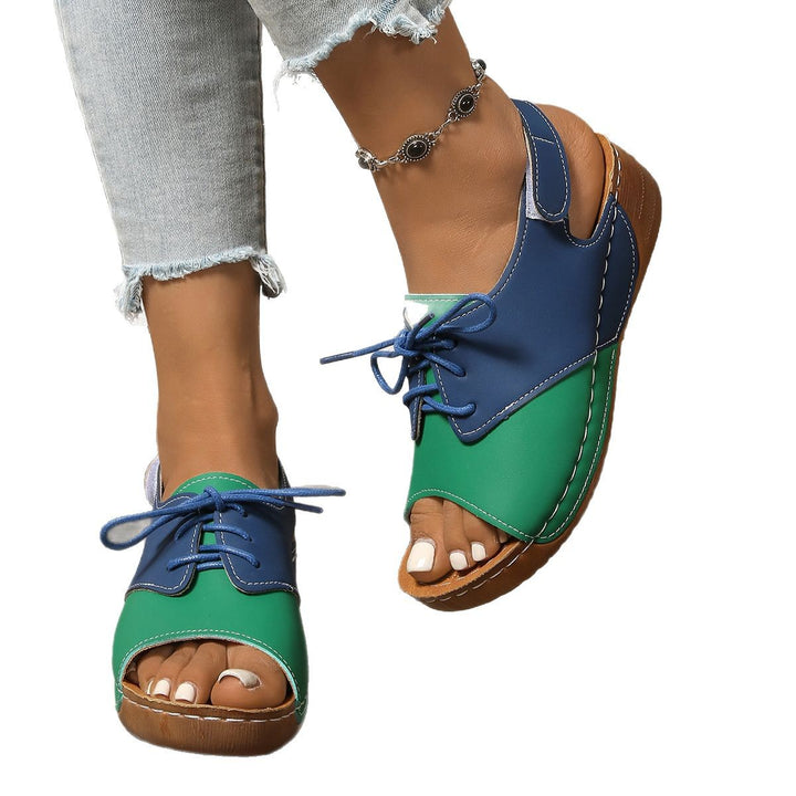 Dame sling-sandaler med elegant snøring og ergonomisk fodseng Stilla